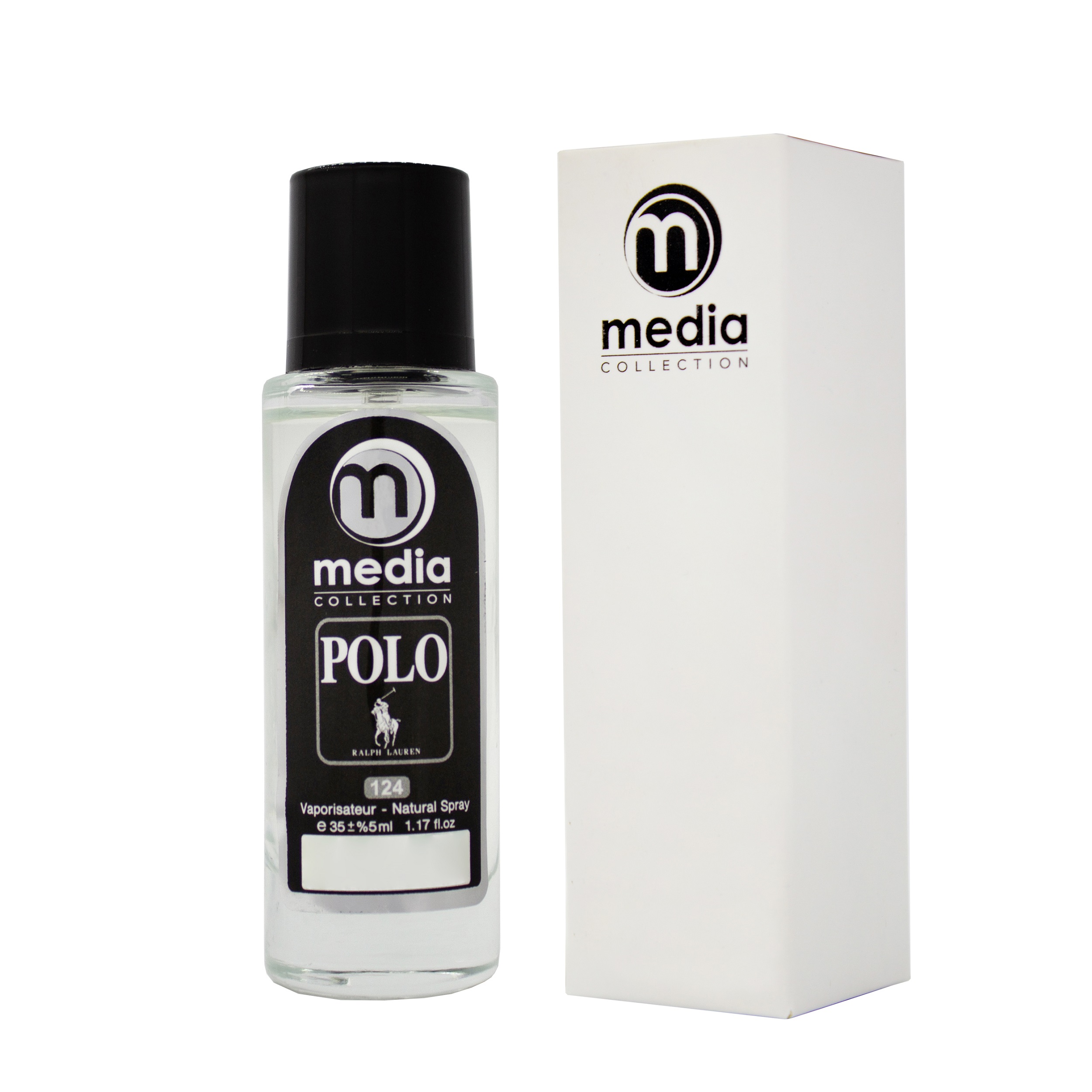 عطر جیبی مردانه مدیا مدل polo black حجم 35 میلی لیتر